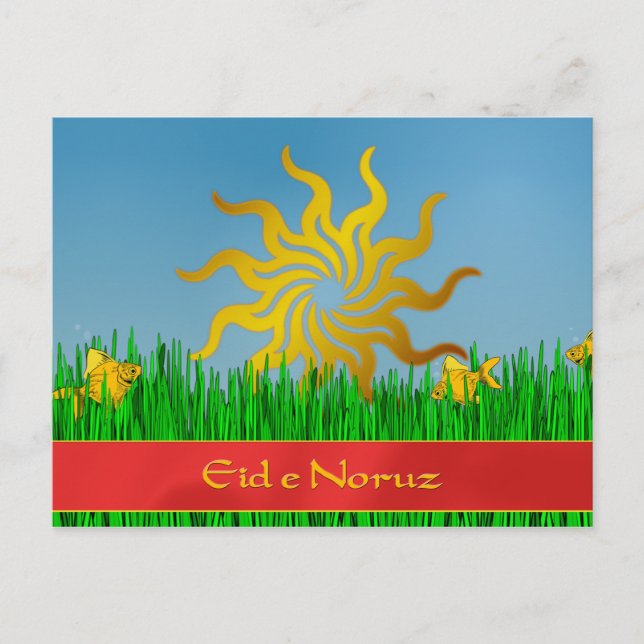 Persian New Year Eid e Noruz Holiday Postcard (Front)