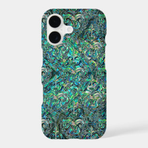 Persian Oriental pattern abalone and silver