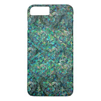 Persian Oriental pattern abalone and silver