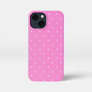 Persian Pink and White Polka Dots  iPhone 13 Mini Case