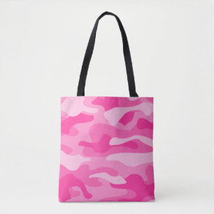 Persian Pink Monocolor Camo Tote Bag