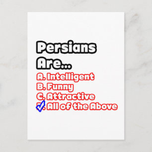 Persian Pride Quiz Postcard