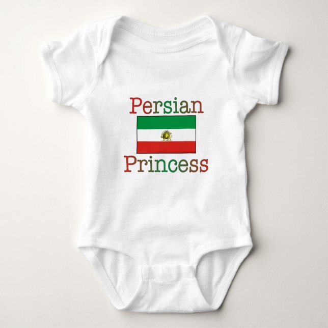 Persian Princess Flag Baby Bodysuit (Front)