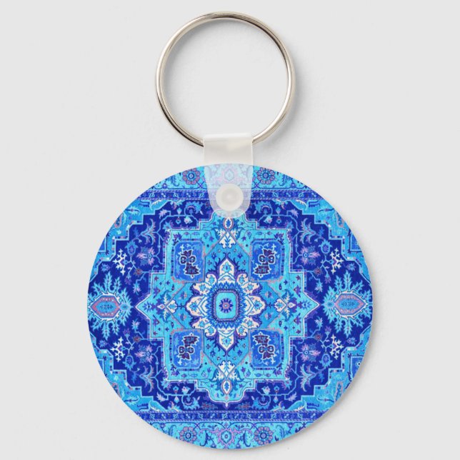 PERSIAN RUG - Blue Keychain (Front)