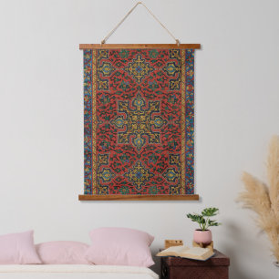 Persian Rug Carpet Red Blue Classic Hanging Tapestry