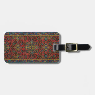 Persian Rug Carpet Red Blue Classic Luggage Tag