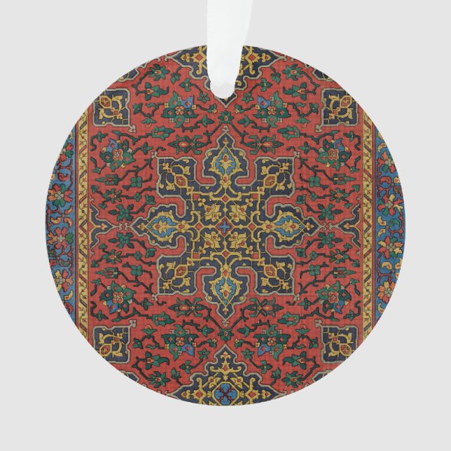 Persian Rug Carpet Red Blue Classic Ornament (Front)