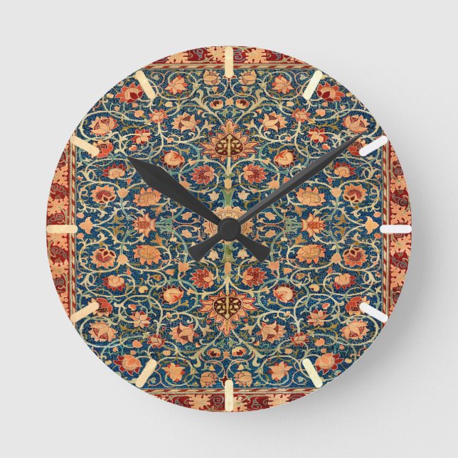 Persian Rug Design Round Clock (Front)