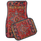 Persian Rug Design Set of 4 Car Mats