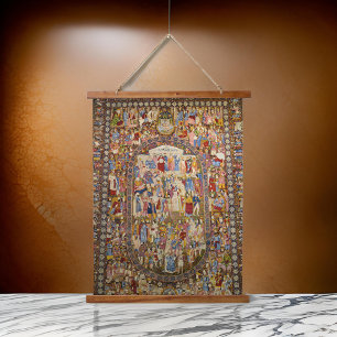  Persian Rug Tehran Iranian Hanging Tapestry