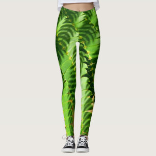 Persian Silk Tree Leaves Leggings