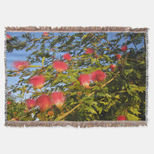 Persian Silk Tree Throw Blanket