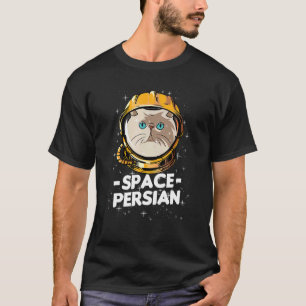 Persian Space Astronaut Cat Mom T-Shirt