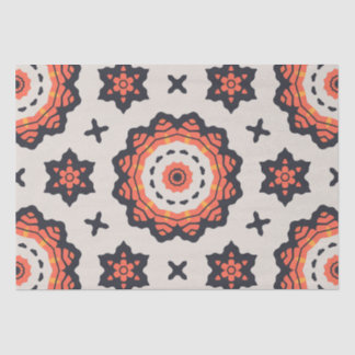 Persian Star Pattern Yellow Beige Orange Tissue Paper