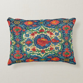 Persian Tile Art Throw Pillow – Colourful Traditio