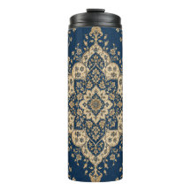 Persian Tumbler Vintage Medallion Navy Gold