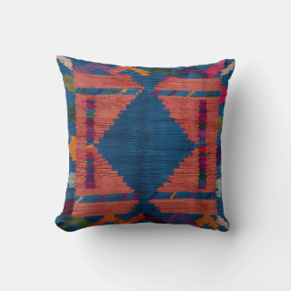 Persian & Turkish Blue Kilim Rug Pillows: A Fusion Throw Pillow