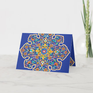 Persian Turquoise Holiday Card