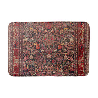 Persian Vintage Antique Carpet Nature Fine Art Bath Mat