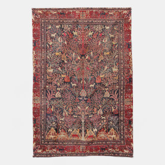 Persian Vintage Antique Carpet Nature Fine Art Kitchen Towel