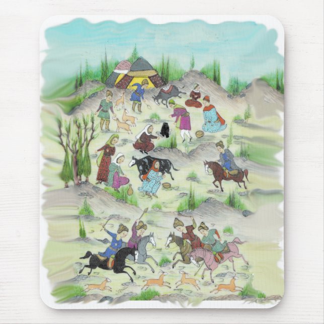 Persian War Scene Mouse Pad (Front)