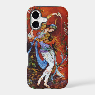 Persian Woman Dancing with Bird & Wine