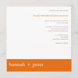 Persimmon Banner :: Wedding Invitation