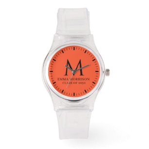 Persimmon Monogrammed Women's Watch