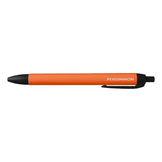 Persimmon red color name black ink pen (Bottom)
