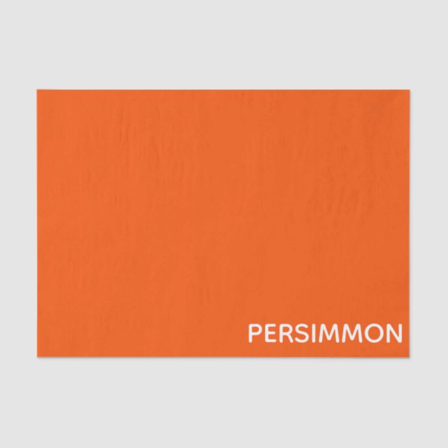 Persimmon red color name tissue paper (Front)