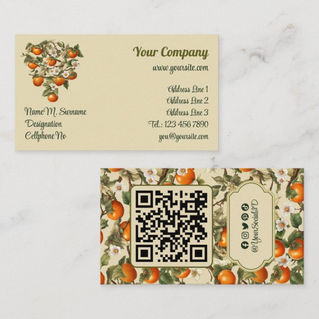 Persimmons Business Card (Front/Back)