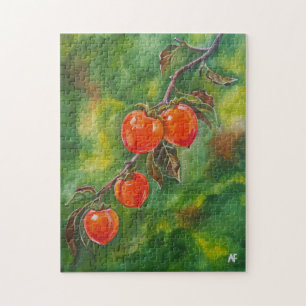 Persimmons in the October Mist by Alfred Fox Jigsaw Puzzle