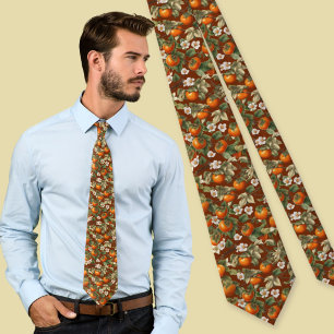 Persimmons Pattern Tie
