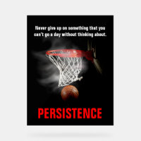 Persistence Basketball Inspirational Motivational