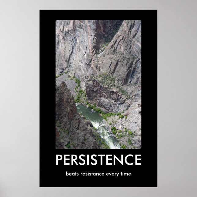 Persistence Demotivational Poster (Front)