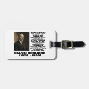 Persistence Determination Omnipotent Coolidge Luggage Tag