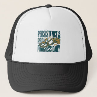 Persistence & Progress Daily Motivational Trucker  Hat