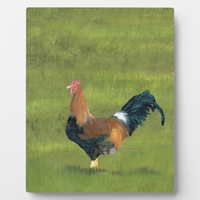 Persistent Alarm Clock - Rooster Farm Design Plaque (Front)