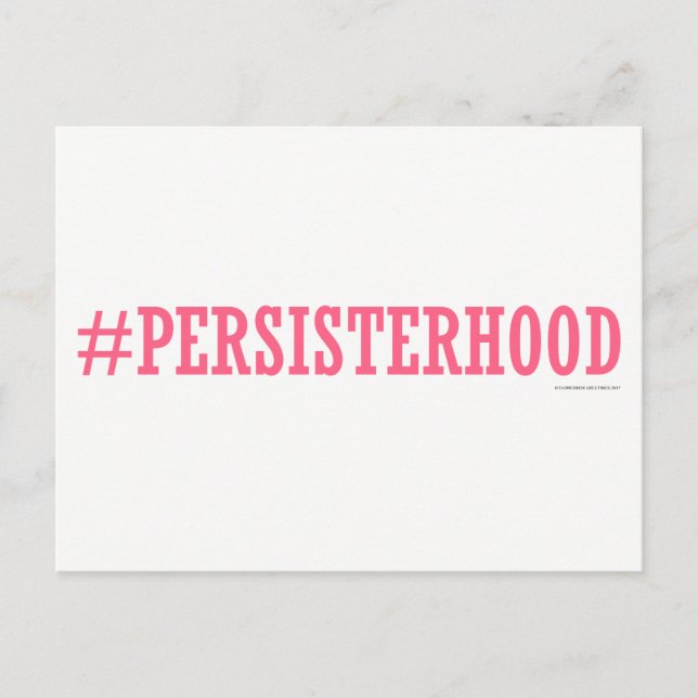 Persisterhood Postcard (Front)