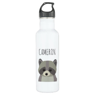 Persoanalized Modern Cute Raccoon Illustration 710 Ml Water Bottle