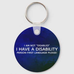 Person First Disability Keychain