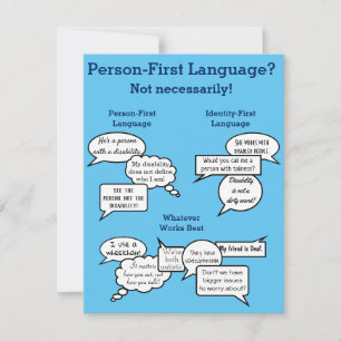 Person First Identity First Comments