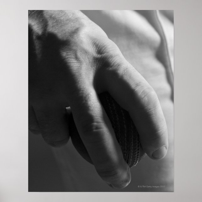 Person holding baseball poster (Front)