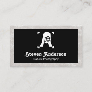 Person Holding Camera Business Card