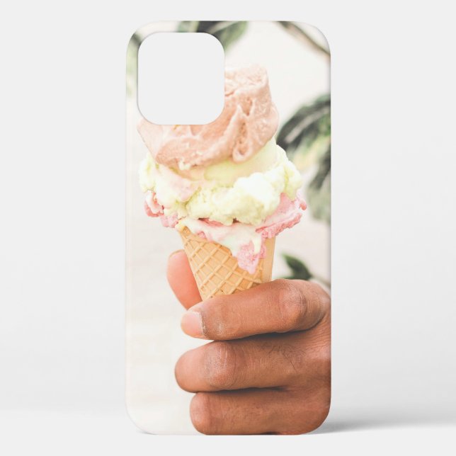 Person holding ice cream cone with three flavours  Case-Mate iPhone case (Back)