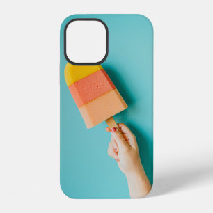Person holding yellow and pink popsicle iPhone 12 case