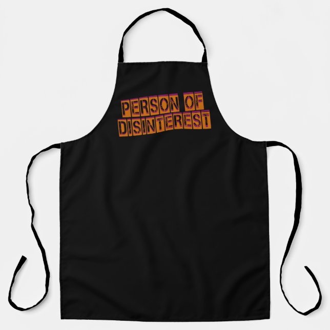 Person of Disinterest Apron (Front)