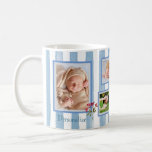 PERSON PET TRAVEL STRIPES EASY 6 PHOTO COLLAGE    COFFEE MUG<br><div class="desc">What a fun way to give someone special a very personal keepsake gift.  Any design questions,  just send an email to charmdesignstudio@rcn.com and we'll be happy to assist.</div>