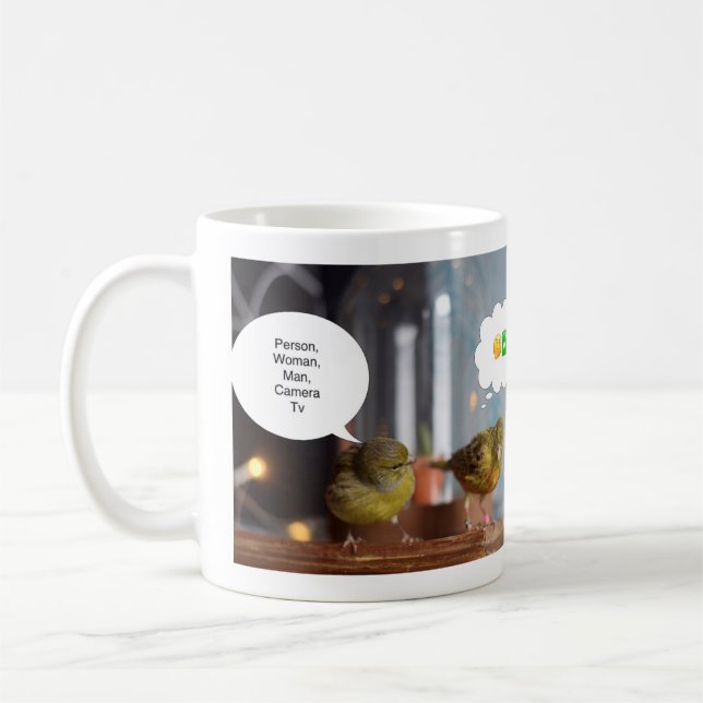 Person Woman Man Camera Tv mug Trump funny (Left)