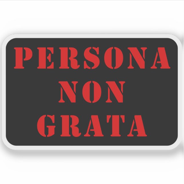 Persona Non Grata (red) (Front)